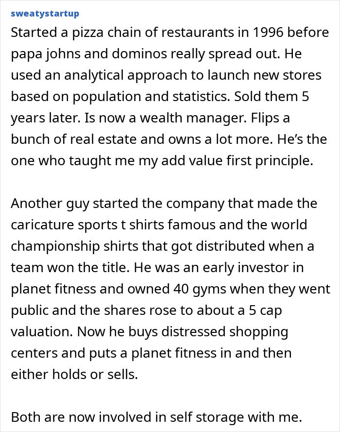 Success story of starting pizza chain and investing in real estate and gyms