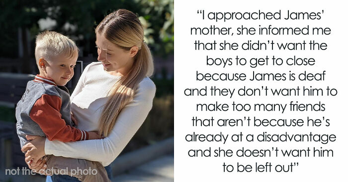 Controlling Mom Enforces Loneliness On Deaf Son Out Of Fear, Gets Called Out By Another Parent