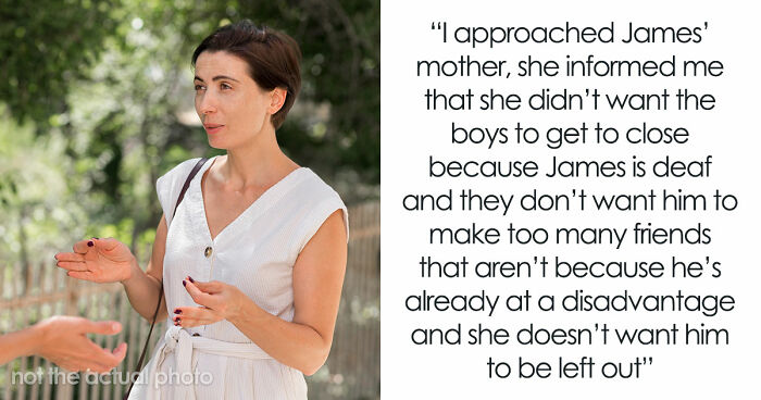 Controlling Mom Enforces Loneliness On Deaf Son Out Of Fear, Gets Called Out By Another Parent