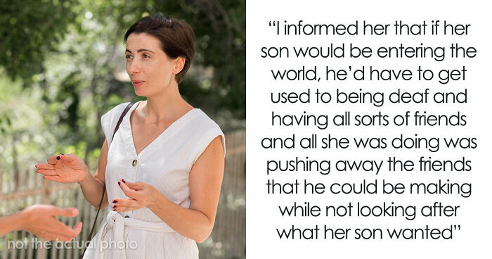 Controlling Mom Enforces Loneliness On Deaf Son Out Of Fear, Gets Called Out By Another Parent