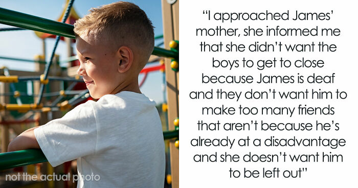Controlling Mom Enforces Loneliness On Deaf Son Out Of Fear, Gets Called Out By Another Parent