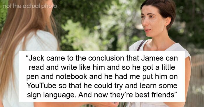 Controlling Mom Enforces Loneliness On Deaf Son Out Of Fear, Gets Called Out By Another Parent