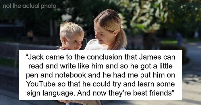 Controlling Mom Enforces Loneliness On Deaf Son Out Of Fear, Gets Called Out By Another Parent