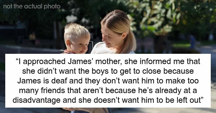 Controlling Mom Enforces Loneliness On Deaf Son Out Of Fear, Gets Called Out By Another Parent