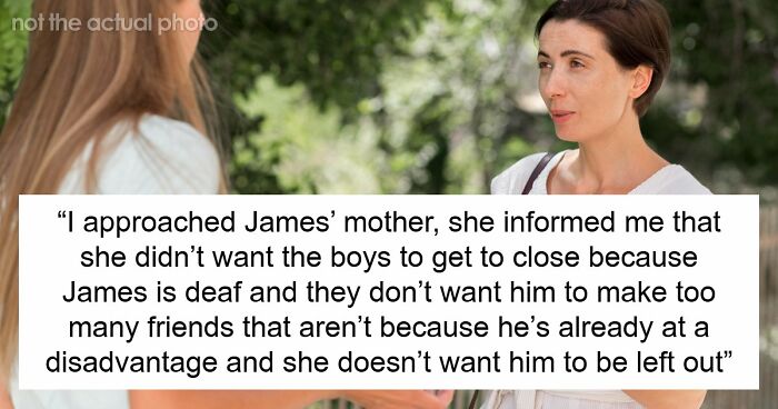 Controlling Mom Enforces Loneliness On Deaf Son Out Of Fear, Gets Called Out By Another Parent