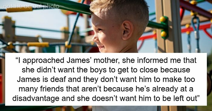Controlling Mom Enforces Loneliness On Deaf Son Out Of Fear, Gets Called Out By Another Parent