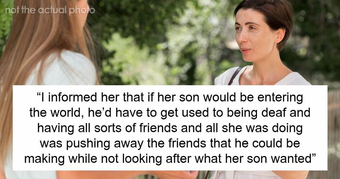 Controlling Mom Enforces Loneliness On Deaf Son Out Of Fear, Gets Called Out By Another Parent