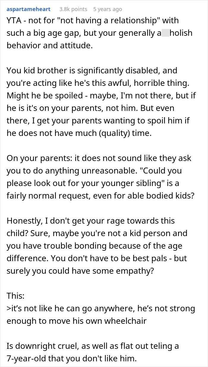 The Internet Calls Out This College Student After She Reveals Why She Hates Her Disabled Brother