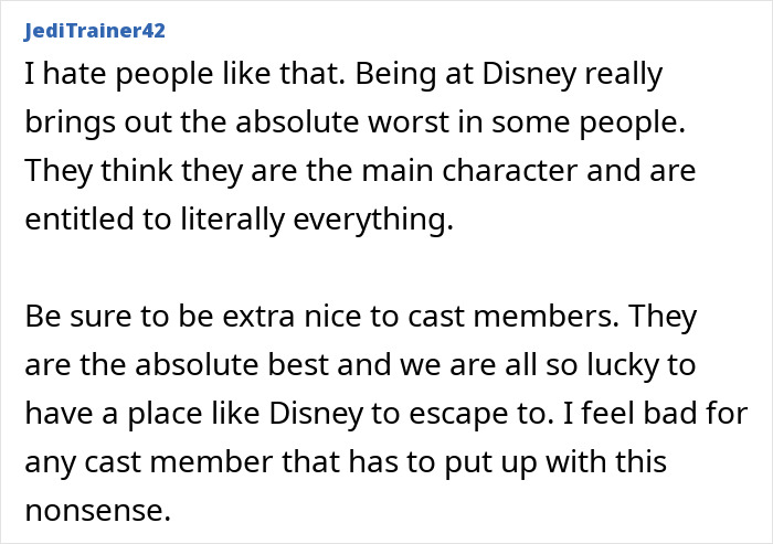 Fã da Disney World levou um tapa no Ultimate Karma depois de cortar a fila para tirar uma foto com o personagem