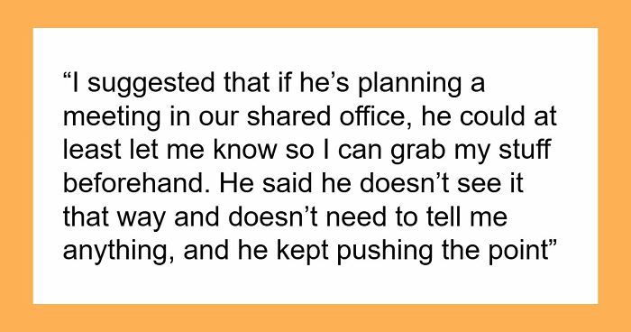 Coworker Locks Shared Office For Meeting, Woman Returns For Her Bag And Gets A Shut Door Instead