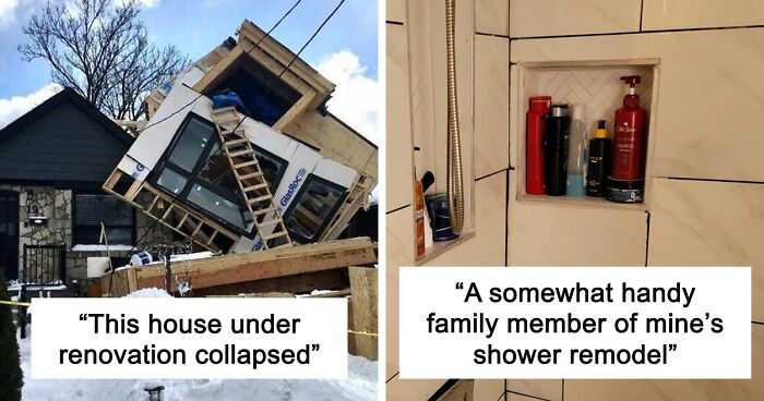 “Concrete Overflowed Out Of The Toilet”: Home Improvement Fails Ranging From Hilarious To Disastrous