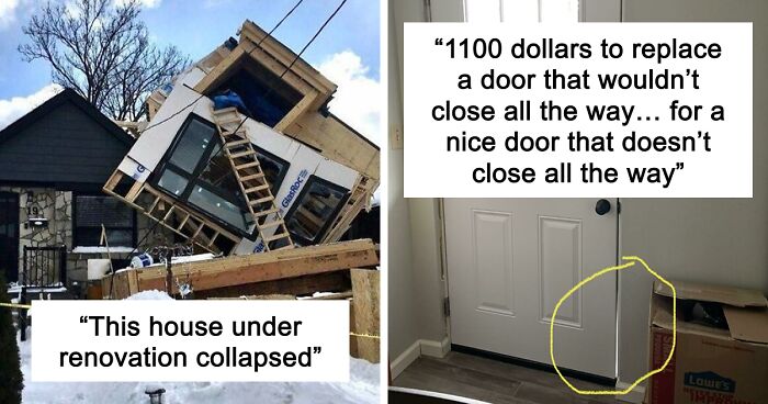“Concrete Overflowed Out Of The Toilet”: Home Improvement Fails Ranging From Hilarious To Disastrous