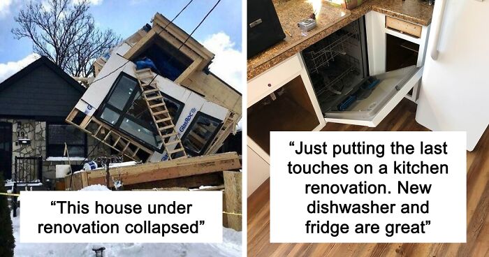“Concrete Overflowed Out Of The Toilet”: Home Improvement Fails Ranging From Hilarious To Disastrous
