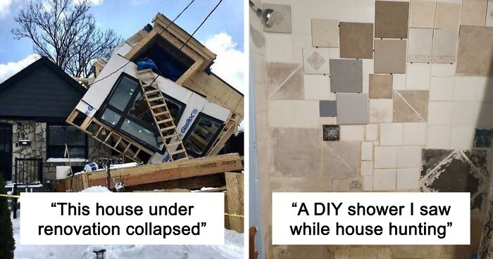 “Concrete Overflowed Out Of The Toilet”: Home Improvement Fails Ranging From Hilarious To Disastrous