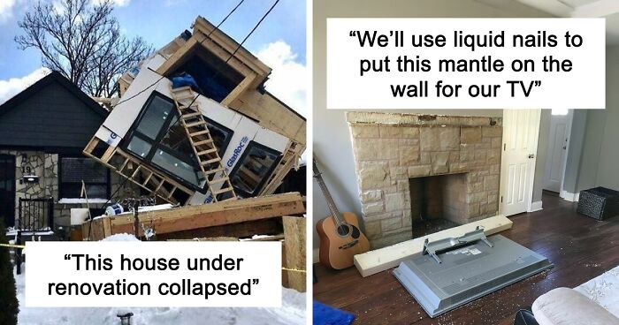 “Concrete Overflowed Out Of The Toilet”: Home Improvement Fails Ranging From Hilarious To Disastrous