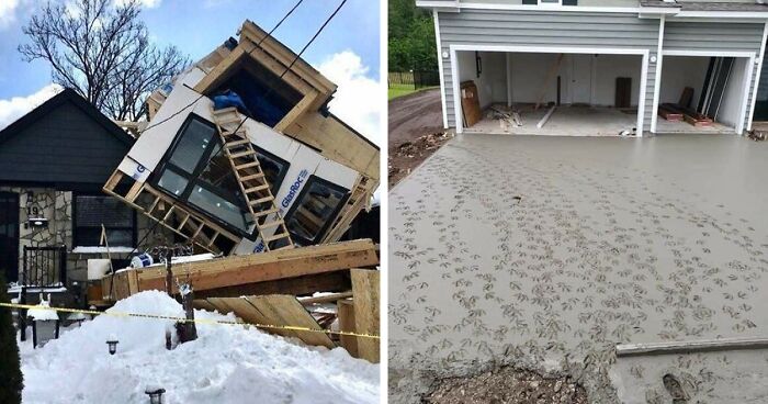 “Concrete Overflowed Out Of The Toilet”: Home Improvement Fails Ranging From Hilarious To Disastrous