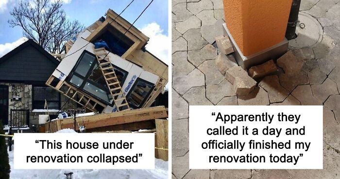 “Concrete Overflowed Out Of The Toilet”: Home Improvement Fails Ranging From Hilarious To Disastrous