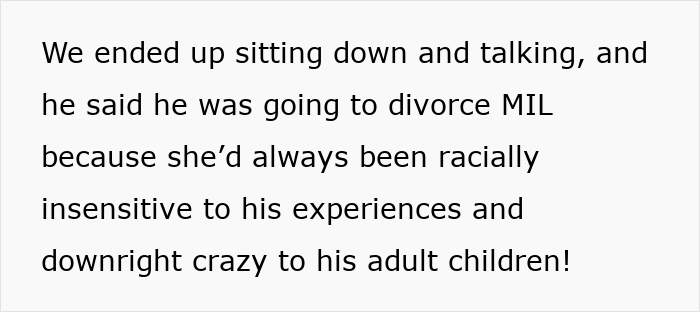 Text excerpt discussing a messy fight over a baby name. MIL behavior led to talk of divorce.