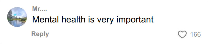 A comment from Mr.... stating Mental health is very important, with 166 likes, relevant to the facelift debate.