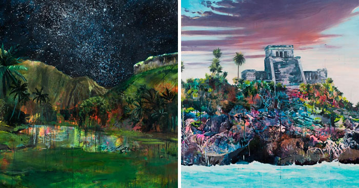 27 Bold And Colorful Landscapes By This Artist That Look Like Memories From Another World