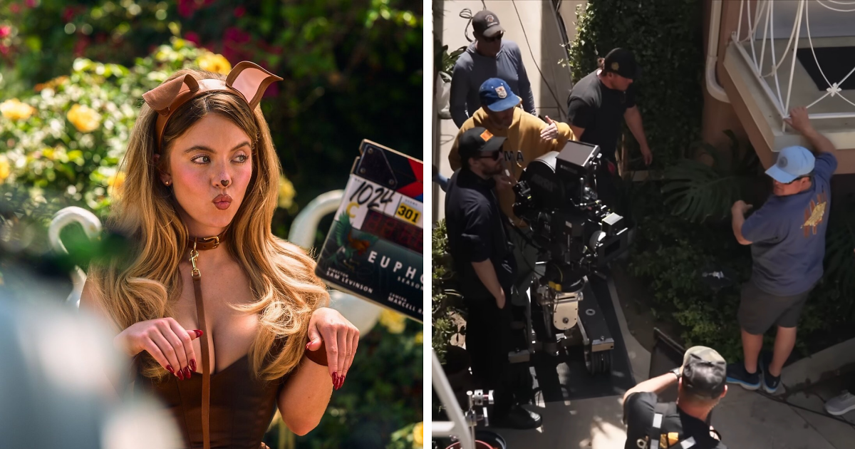 BTS Video Of Sydney Sweeney Surrounded By ‘Euphoria’ Crew Is Making Fans “Uncomfortable”