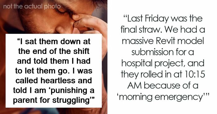 Manager Gets Accused Of “Punishing A Parent For Struggling” After Firing Them For Always Being Late