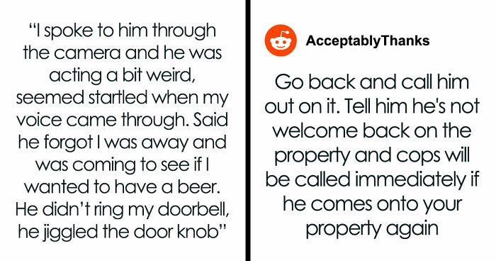 Friend Visits Couple’s Home At Night Knowing Woman Is Alone, Hubs Notices Strange Behavior On Camera