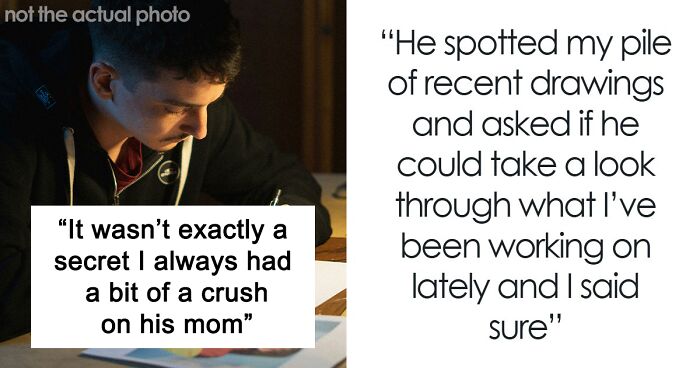 “I Always Had A Crush On His Mom”: Man Fears Friendship Is Over After Friend Sees His Artwork