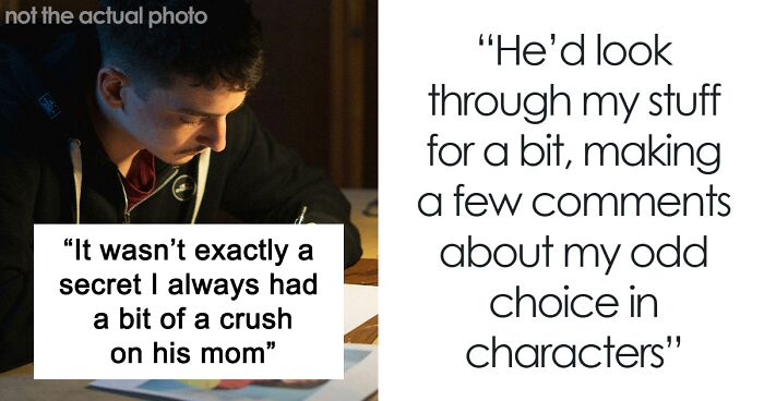 “I Always Had A Crush On His Mom”: Man Fears Friendship Is Over After Friend Sees His Artwork