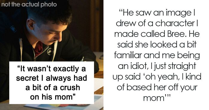 “I Always Had A Crush On His Mom”: Man Fears Friendship Is Over After Friend Sees His Artwork