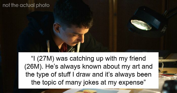 “I Always Had A Crush On His Mom”: Man Fears Friendship Is Over After Friend Sees His Artwork