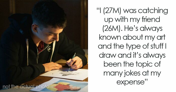 “I Always Had A Crush On His Mom”: Man Fears Friendship Is Over After Friend Sees His Artwork