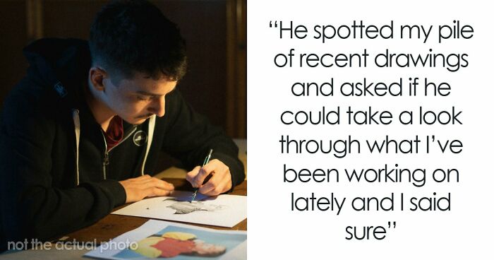 “I Always Had A Crush On His Mom”: Man Fears Friendship Is Over After Friend Sees His Artwork