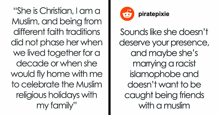 Christian Bride Excludes Muslim Best Friend From Wedding, Sends Her The Gift Registry Anyway