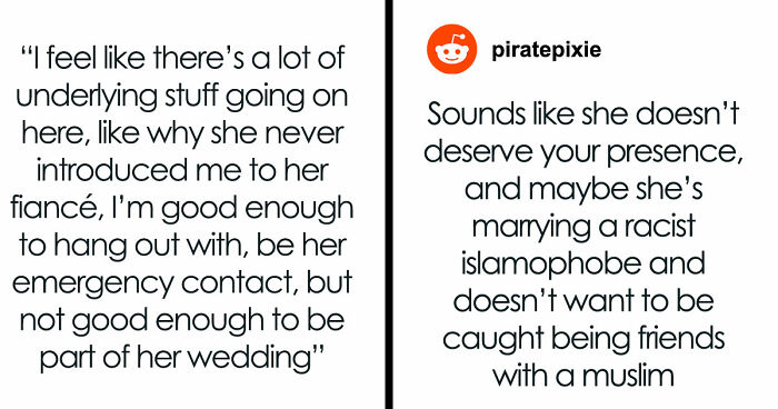 Christian Bride Excludes Muslim Best Friend From Wedding, Sends Her The Gift Registry Anyway