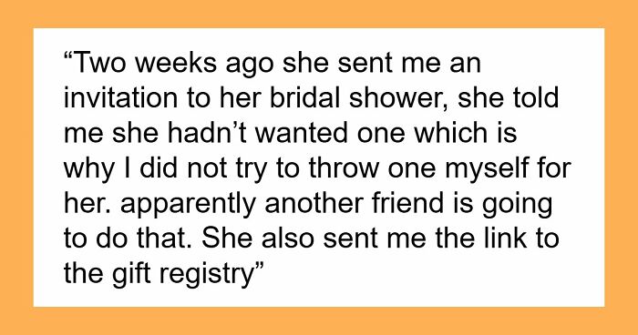 Christian Bride Excludes Muslim Best Friend From Wedding, Sends Her The Gift Registry Anyway