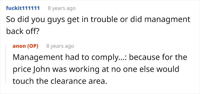 Screenshot of an online discussion about helping an overworked and underpaid friend dealing with management issues.
