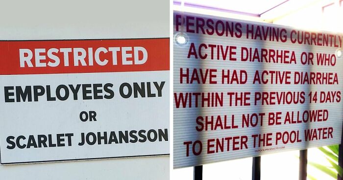 “Underwear Must Be Worn”: 65 Oddly Specific Rules That Have You Wondering Which Idiot Inspired Them