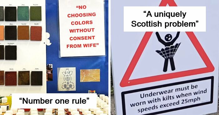 “Underwear Must Be Worn”: 65 Oddly Specific Rules That Have You Wondering Which Idiot Inspired Them