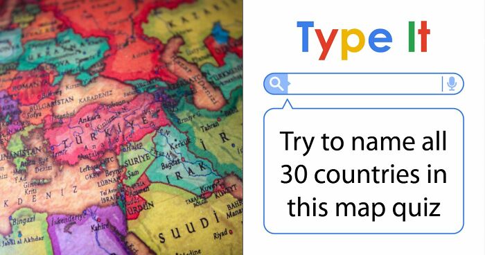 Only Geography Geniuses Can Name All 30 Countries In This Map Quiz – Prove You’re One