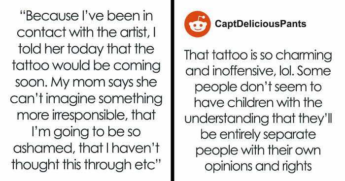“[Am I The Jerk] For Getting A Tattoo Knowing It Will Upset My Mum?”