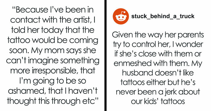 “[Am I The Jerk] For Getting A Tattoo Knowing It Will Upset My Mum?”
