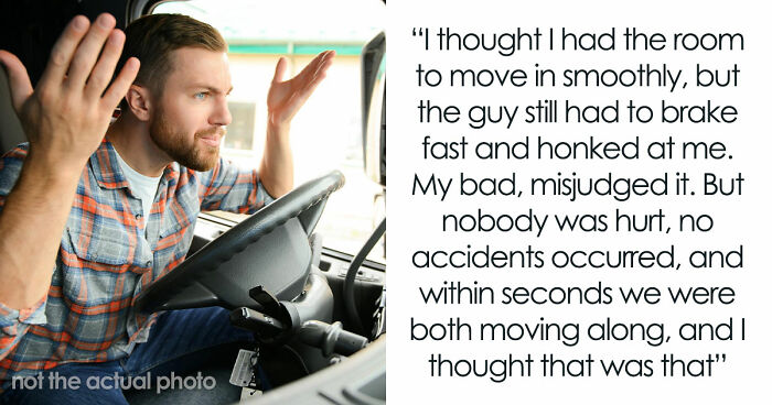Driver Thinks He’s Following Guy To His Job To Get Him Fired After Being Cut Off, Gets Humiliated