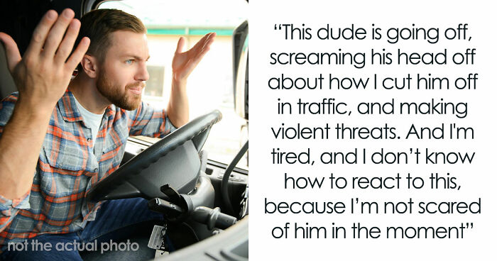 Driver Thinks He’s Following Guy To His Job To Get Him Fired After Being Cut Off, Gets Humiliated