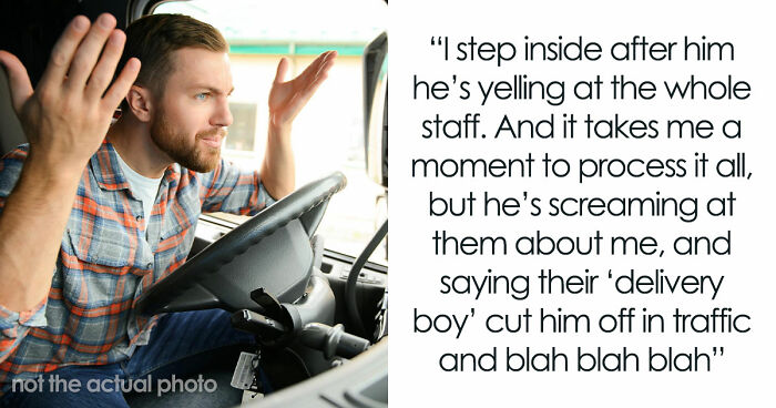 Driver Thinks He’s Following Guy To His Job To Get Him Fired After Being Cut Off, Gets Humiliated