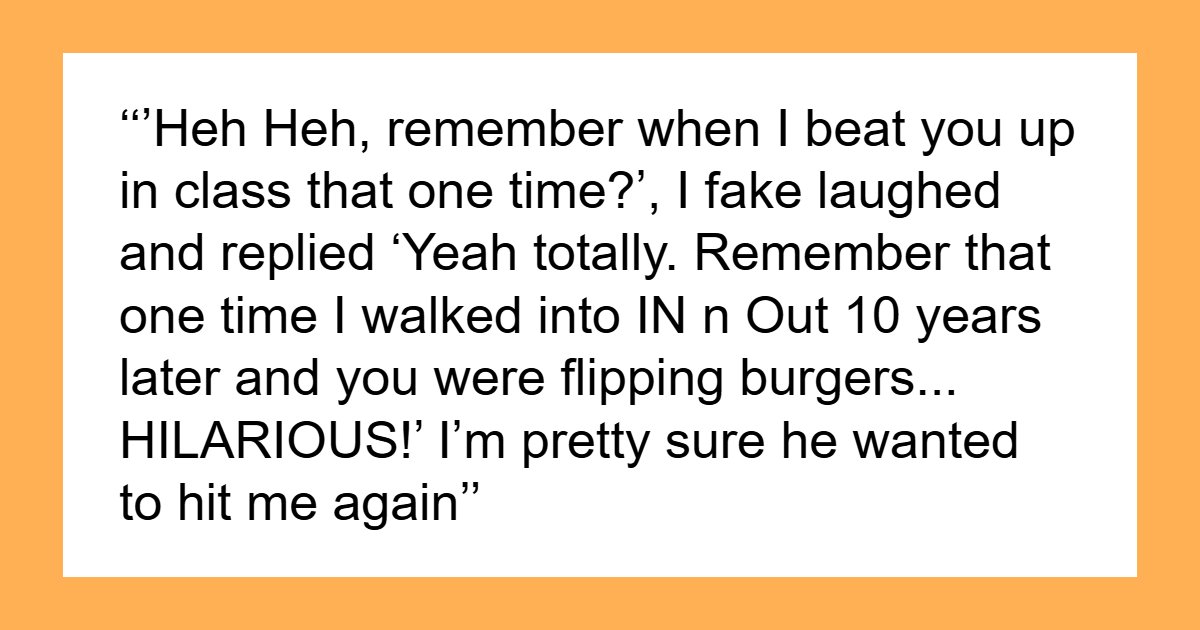 “Kids Are Evil In Every Way”: 53 Times People Met Former Bullies Who Made Their Lives Hell