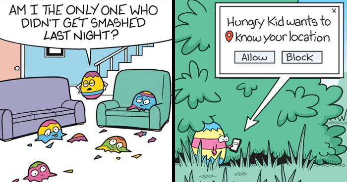 50 Hilarious Easter Comics By Mark Parisi That Reveal Just How Dramatic Eggs Can Be