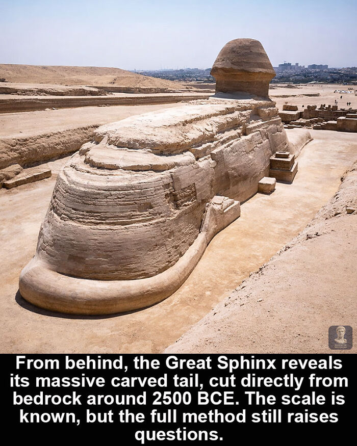 Great Sphinx historical marvel carved from bedrock, showcasing ancient craftsmanship that has survived through time in Egypt.