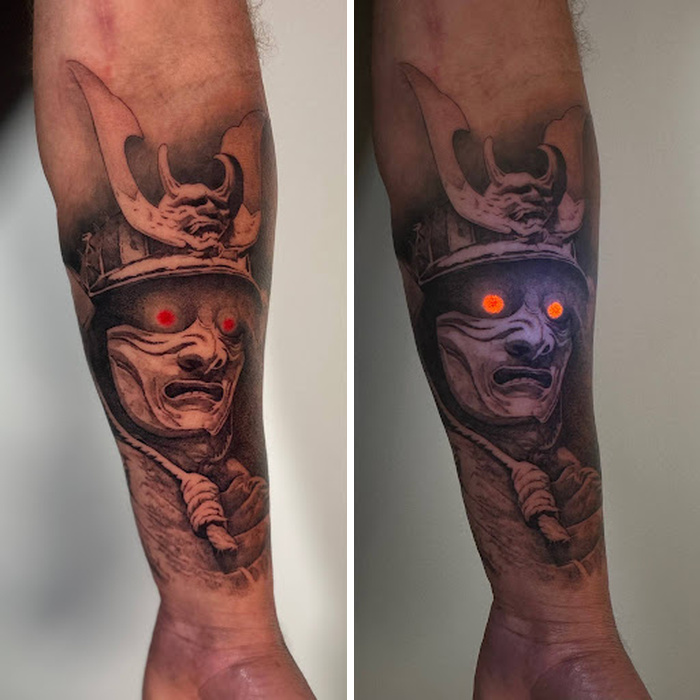 Samurai Warrior With Glowing Eyes