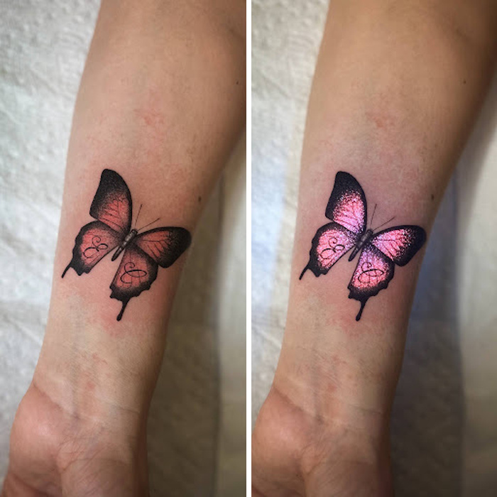 UV Glitter Butterfly